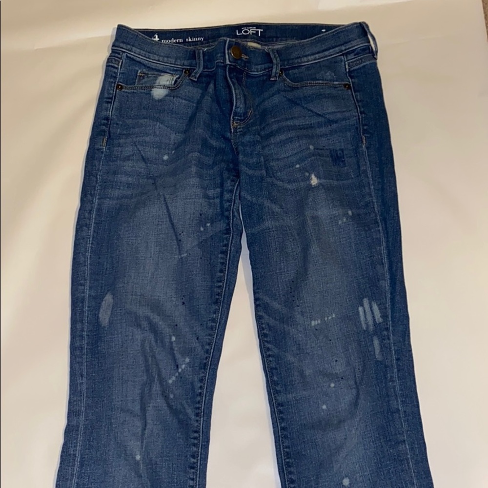 Loft Modern Skinny Boyfriend Jeans